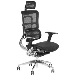 Fotel biurowy obrotowy ergonomiczny ZANZIBAR siatka/aluminium