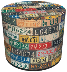 SKP BERTONI DECORATIVE POUF FREEWAY HD