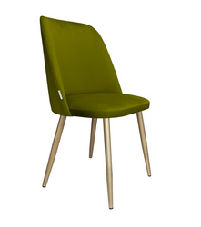 Olive gepolsterter FENIKS Stuhl, Material BL-75