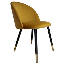 KALIPSO chair yellow mustard material MG-15 with golden leg