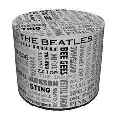 SKP BERTONI DECORATIVE POUF MUSIC HD