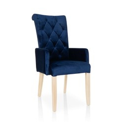 Tapicerowane krzesło CHESTERFIELD z kołatką - różne kolory