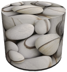 SKP DESIGN SK DECORATIVE POUF KAMIENIE HD
