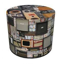 SKP BERTONI DECORATIVE POUF RETRO HD