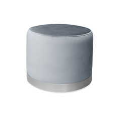 Grau gepolsterter Stuhl STAR Material MG-17 mit goldenem Bein