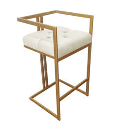 Brown upholstered FENIKS hoker material MG-09