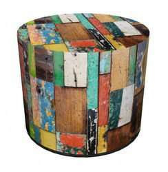 SKP BERTONI DECORATIVE POUF MEXICO HD