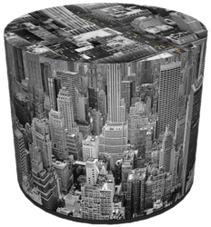 SKP BERTONI DEKORATIV PUFF NEW YORK HD