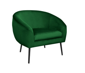 Gray upholstered STAR chair material MG-17 with golden leg