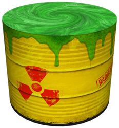 SKP DESIGN SK DECORATIVE POUF RADIOACTIVE HD