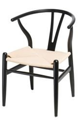 Wicker chair, black