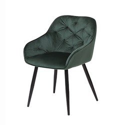 Krzesło IVO Velvet czarne