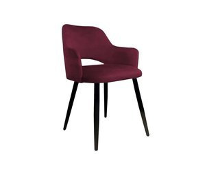 Upholstered burgundy-colored STAR chair material MG-02