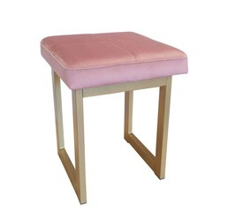 Braun gepolsterter Hoker FENIKS Material MG-09