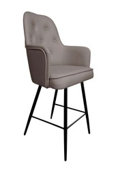 Black upholstered armchair DIUNA armchair material MG-19