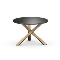 STK-TRIPLE COLOR okrągły stolik kawowy na drwenianym stelażu, różne kolory 80 cm