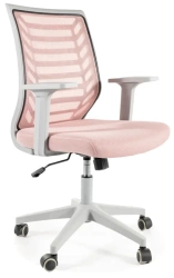 SIG Fotel obrotowy Q-320 różowo-szary