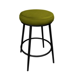 Olive gepolsterter FENIKS Stuhl, Material BL-75