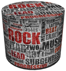 SKP BERTONI DECORATIVE POUF ROCK HD