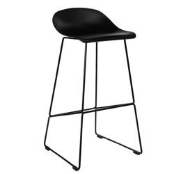 Black Molly high bar chair