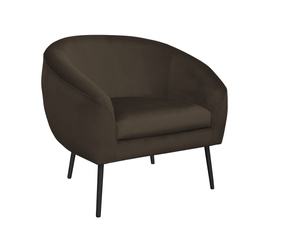 Grau gepolsterter Stuhl STAR Material MG-17 mit goldenem Bein