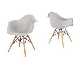 SK DESIGN KR012F HELLGRAU SESSEL BUCHE