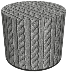SKP BERTONI DECORATIVE POUF WARKOCZ HD