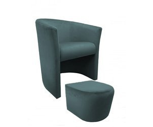 CAMPARI armchair with footrest Bluvel 06
