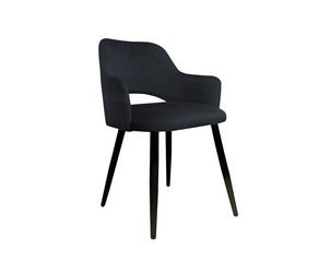 Black upholstered STAR chair material MG-19
