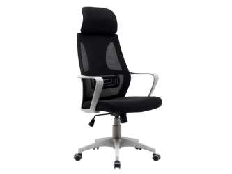 SIG Fotel Obrotowy q-095 czarny tkanina/siatka