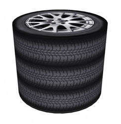 SKP BERTONI DECORATIVE POUF TYRES HD