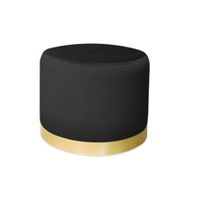 Grau gepolsterter Stuhl STAR Material MG-17 mit goldenem Bein