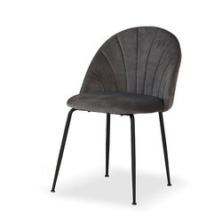 Krzesło IVO Velvet czarne