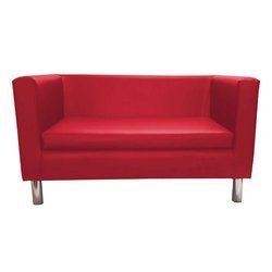 Czerwona sofa BACARDI tapicerowana ekoskórą