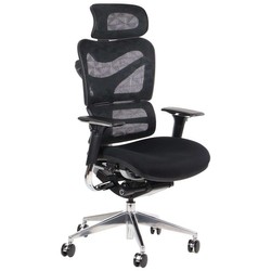 Fotel biurowy obrotowy ergonomiczny ZANZIBAR tkanina/aluminium