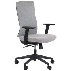 Krzesło obrotowe DELOS szary z wysuwem siedziska i pianką wtryskową podstawa nylonowa