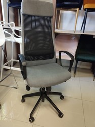 OUTLET Fotel biurowy obrotowy ADI czarny/szary