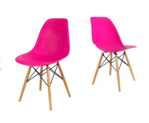SK Design KR012 Ciemnoróżowe Krzesło, Nogi buk