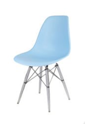 SK Design KR012 Jasnoniebieskie Krzesło, Nogi lodowe