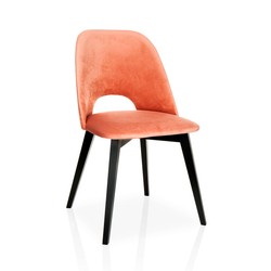 Tapicerowane krzesło MIKA z wycięciem - różne kolory